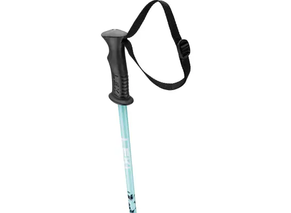 Leki Rider kids downhill poles darkblue-light turquoise-white