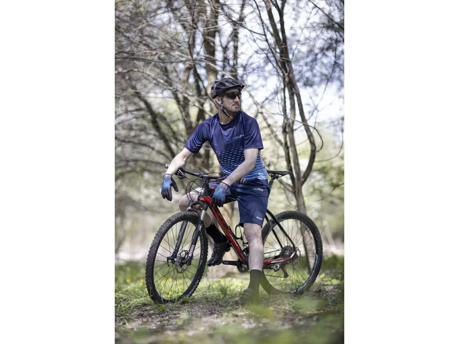 Force Blade MTB men's shorts without liner dark blue