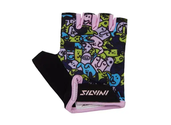 Silvini Locri children's gloves Navy/Blush