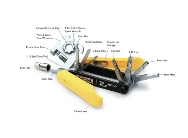 Pedros Rx Micro multitool 20 functions