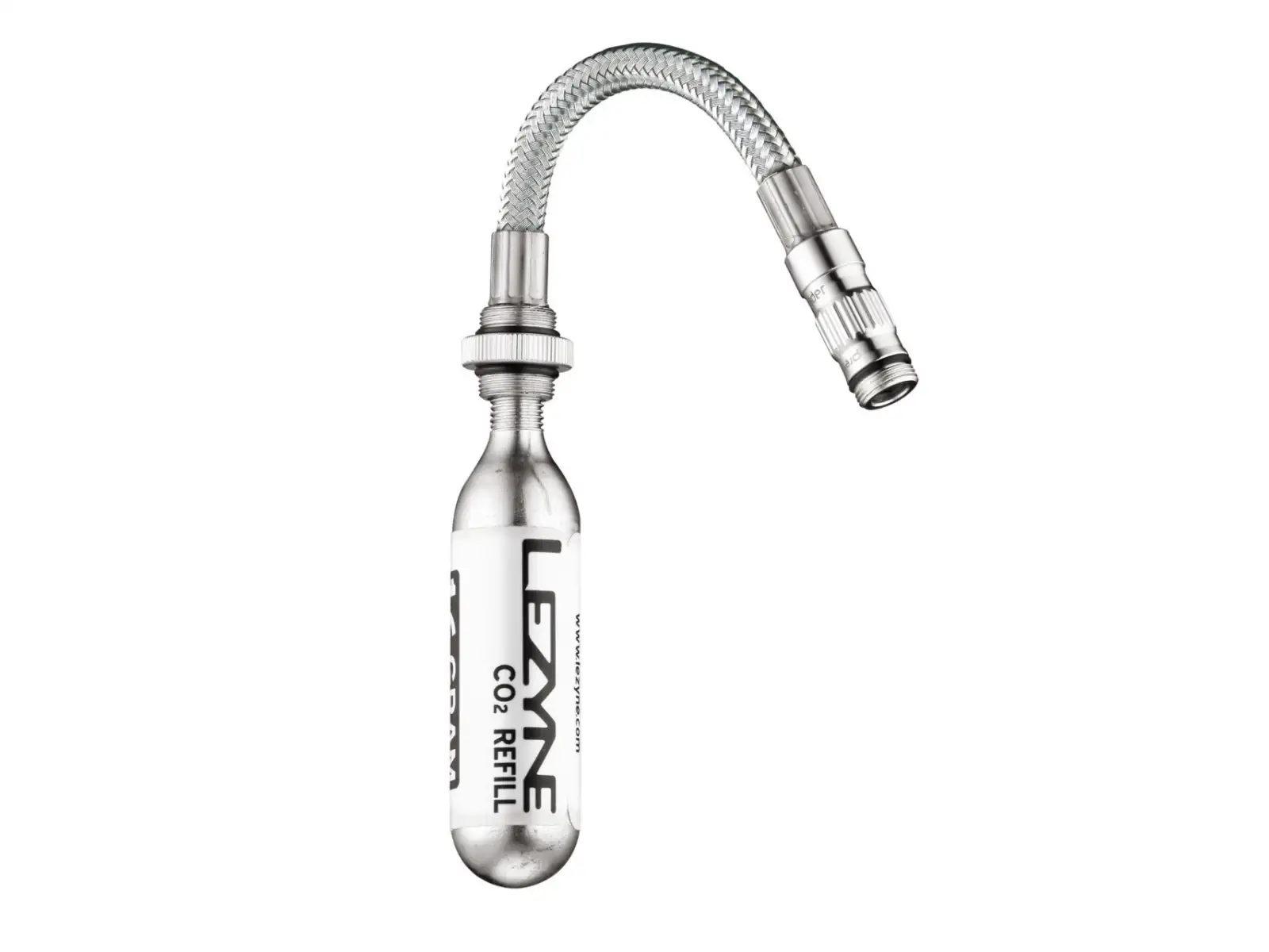 Lezyne CO2 Flex Hose cartridge hose silver