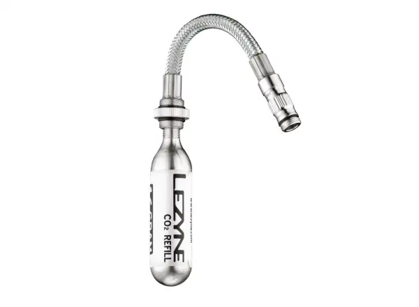 Lezyne CO2 Flex Hose cartridge hose silver