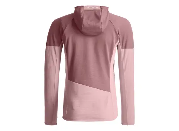 Ortovox Fleece Light Grid Hoody women's sweatshirt Dawn Rose