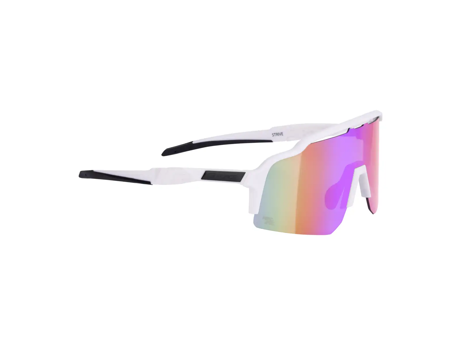 Force Strive glasses white/purple-yellow mirrored lens