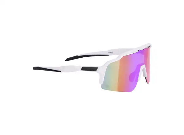 Force Strive glasses white/purple-yellow mirrored lens