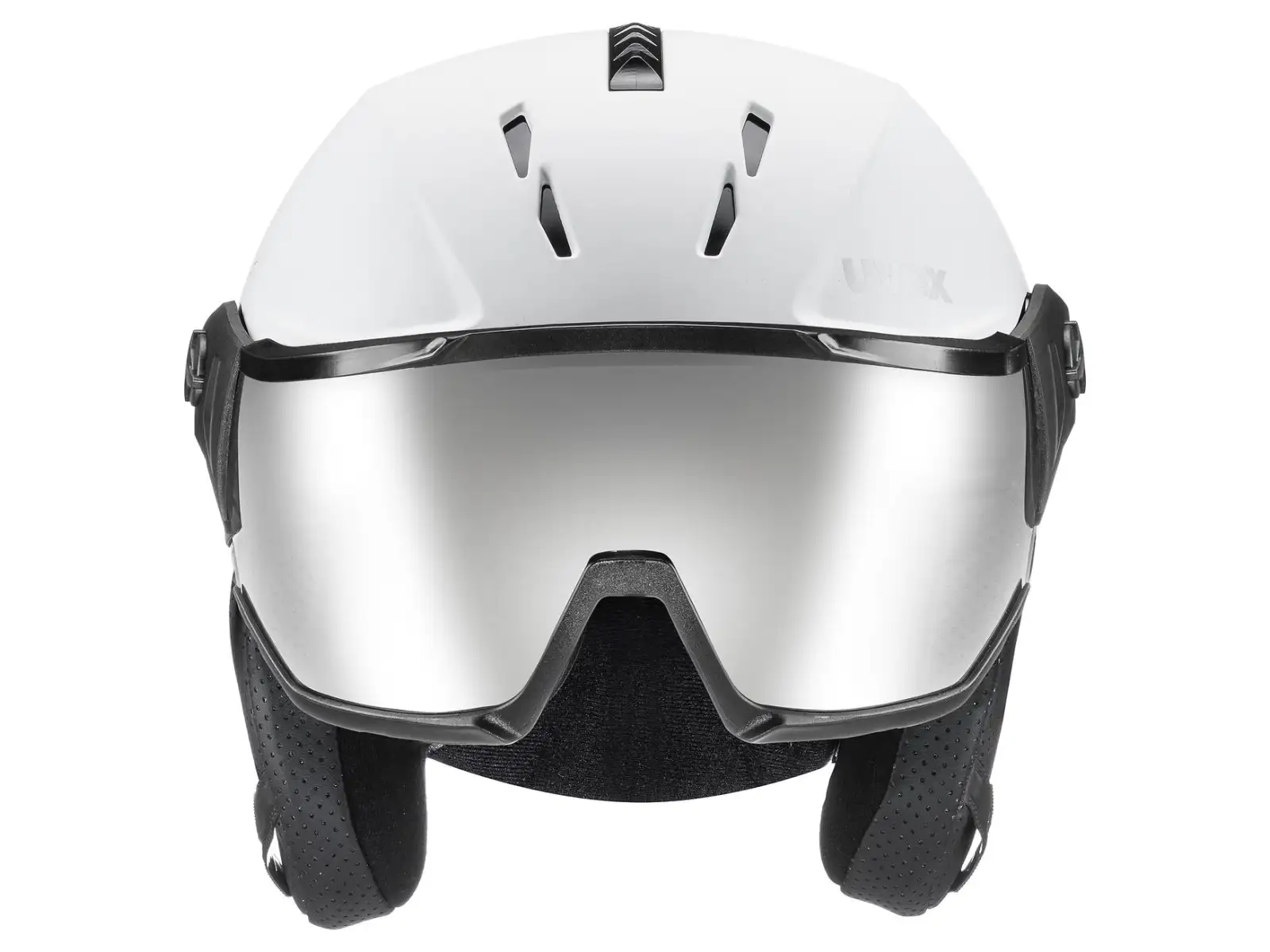 Uvex Instinct Visor ski helmet white/black matt