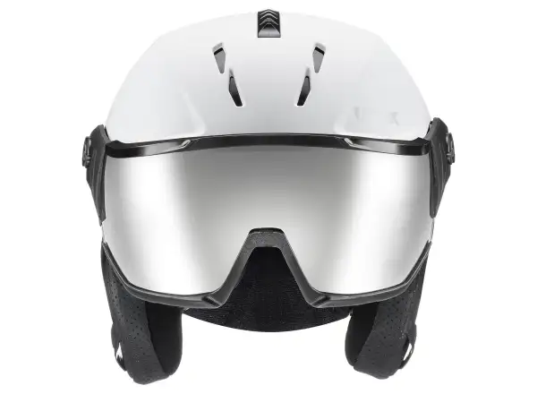 Uvex Instinct Visor ski helmet white/black matt