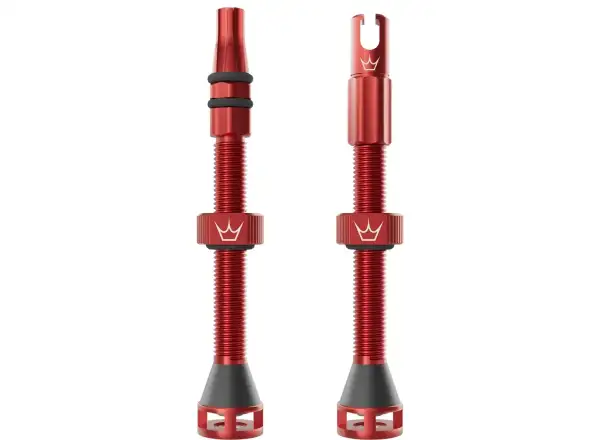 Peatys Holeshot Fast Flow tubeless valves 60 mm Red