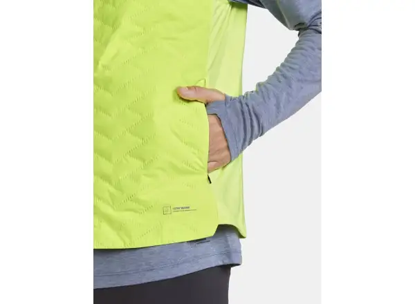 Craft ADV SubZ Lumen men's running vest yellow