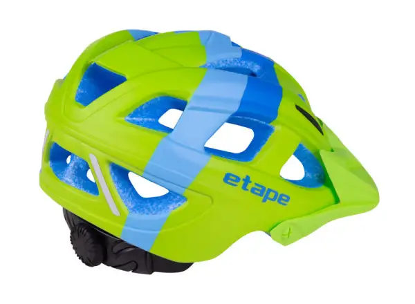 Etape Hero children's cycling helmet green/blue matte