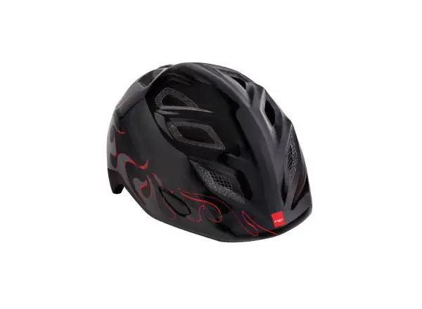 MET Elfo children's helmet Flames/Black size 46-53cm