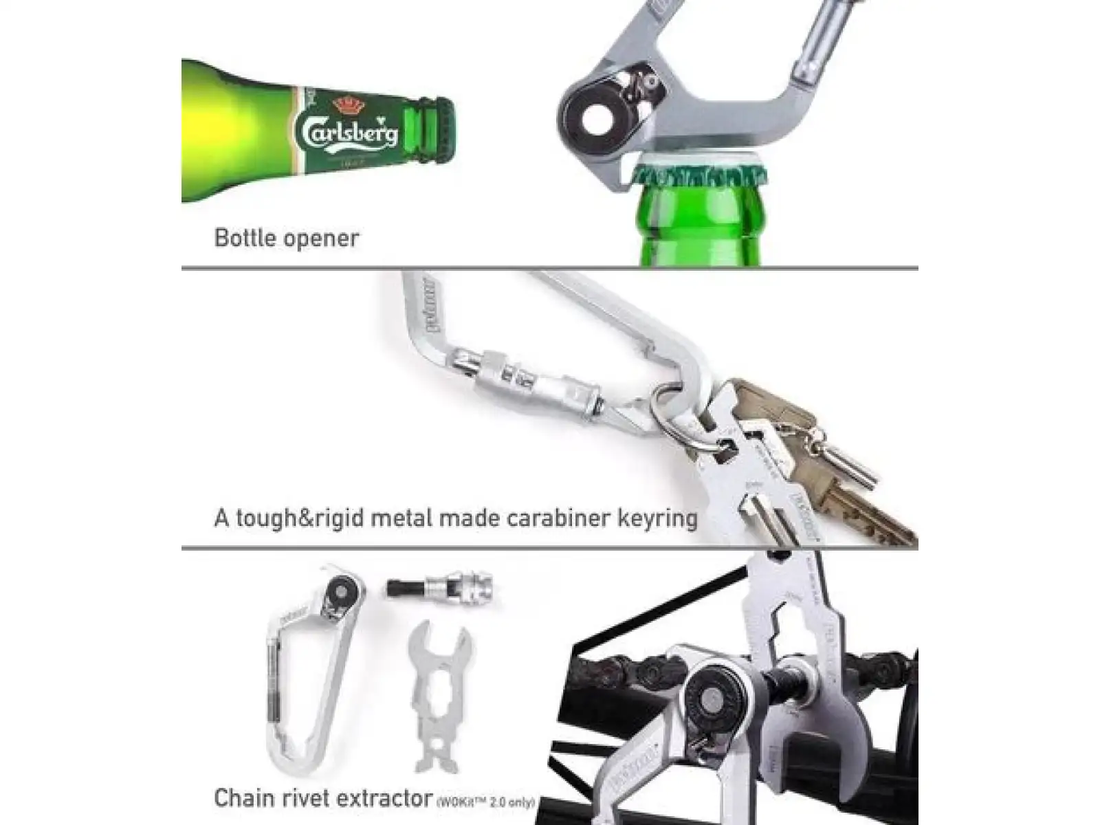 Woho WOKit 2.0 Bikepacking tools toolset Silver