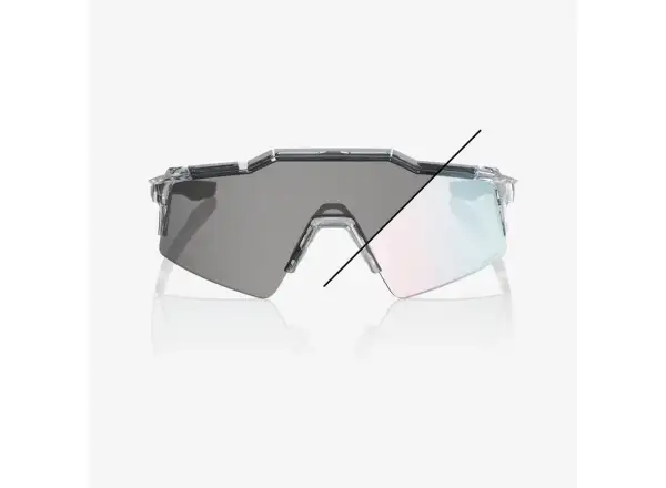 100% Speedcraft SL sunglasses Polished Translucent Grey - Rose Gold Photochromic