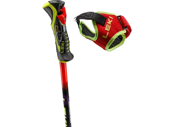 Leki WCR Pro Lite SL TR downhill poles Bright red-violet-neonyellow