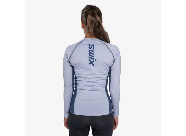 Swix RaceX Dry women's long sleeve shirt Heather/Lake Blue