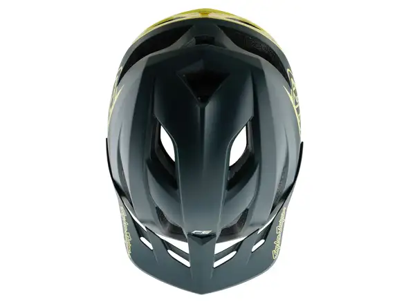 Troy Lee Designs Flowline SE helmet Badge Gray/GLO Yellow