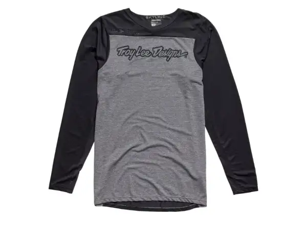 Troy Lee Designs Skyline Signature jersey long sleeve Heather Black