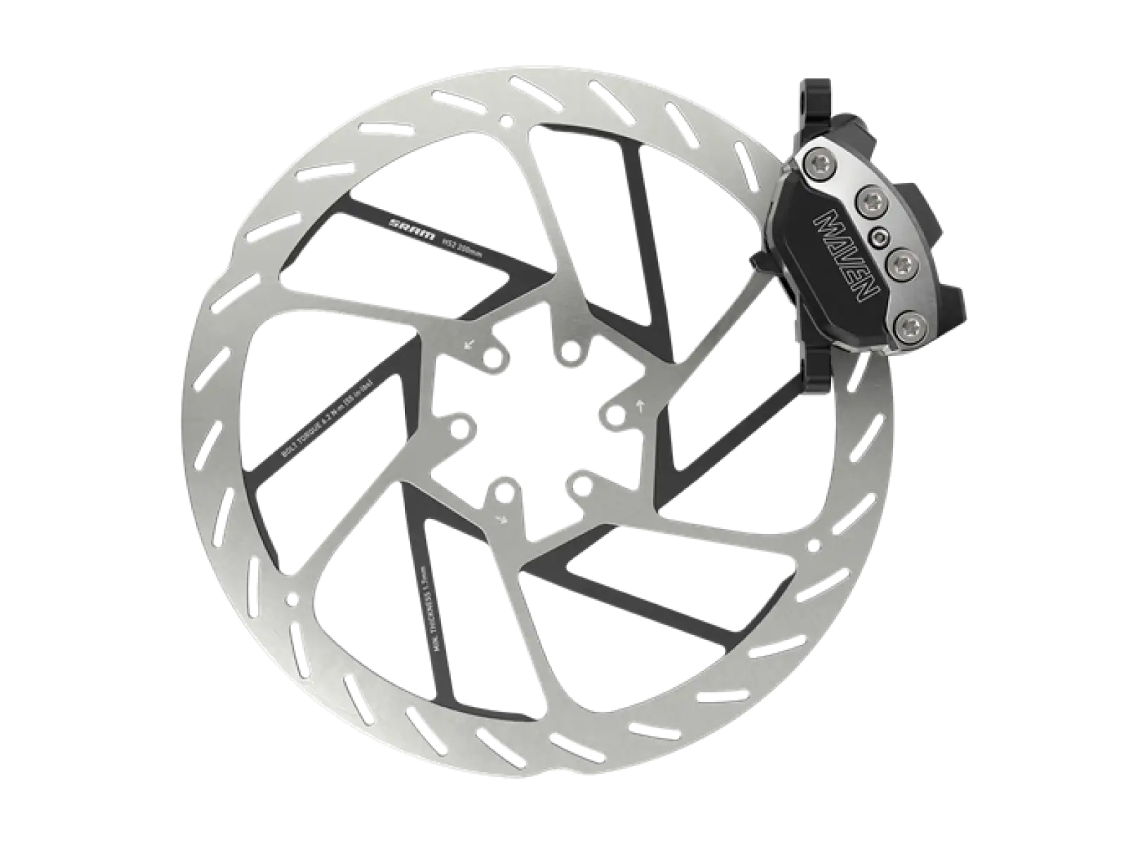 Sram Maven Ultimate Clear Anodized front disc brake