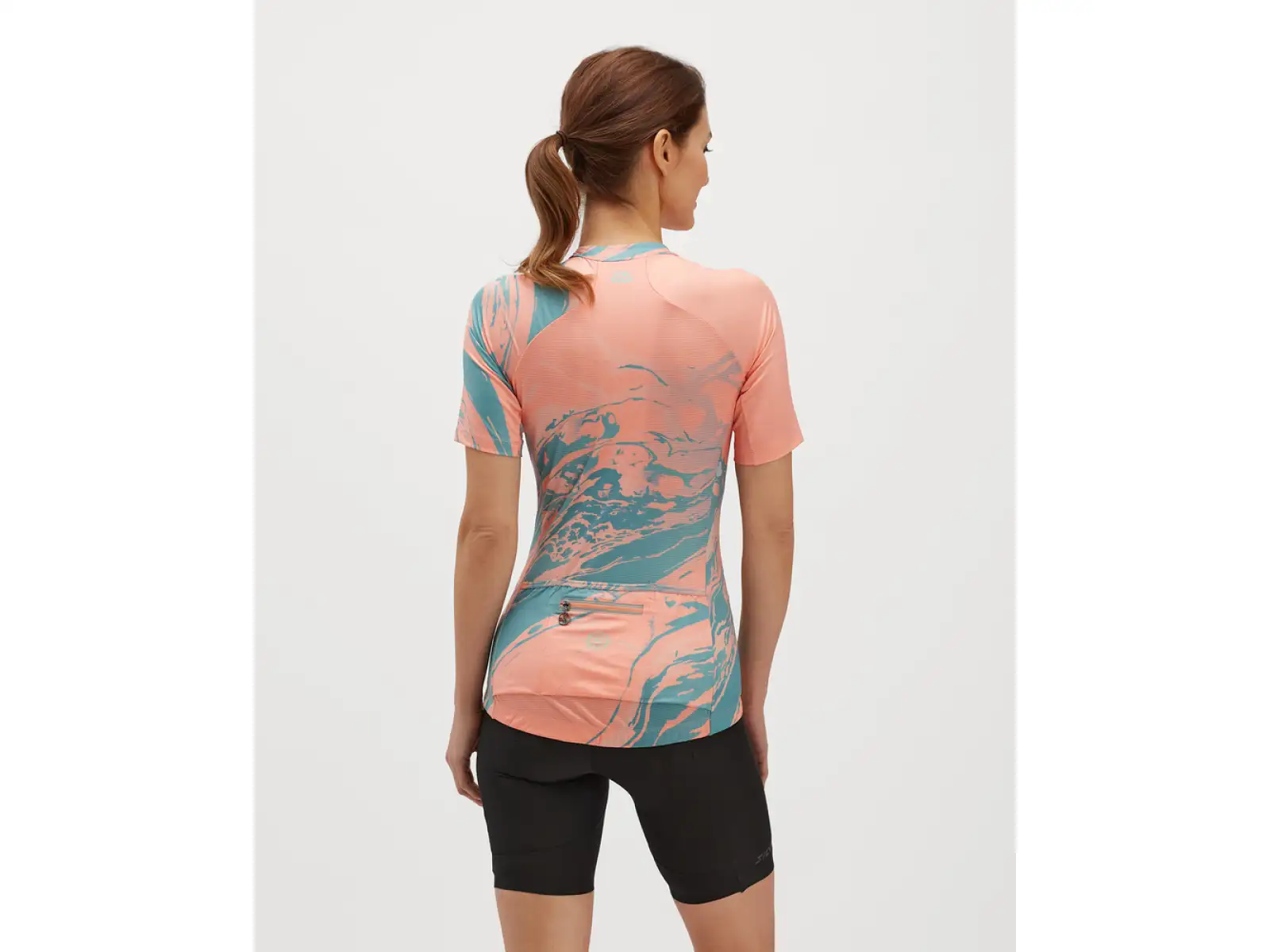 Silvini Catirina women's jersey short sleeve Coral/Green