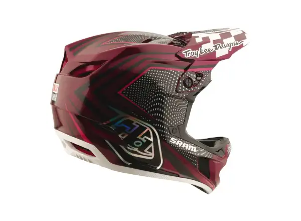 Troy Lee Designs x SRAM D4 Carbon helmet Radioscape Black/Berry