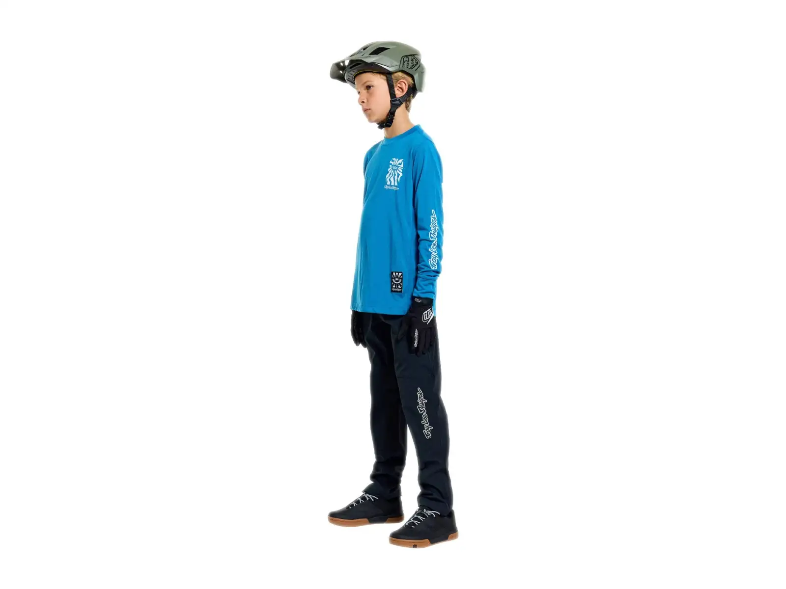 Troy Lee Designs Youth Skyline Trail kids pants Mono Black