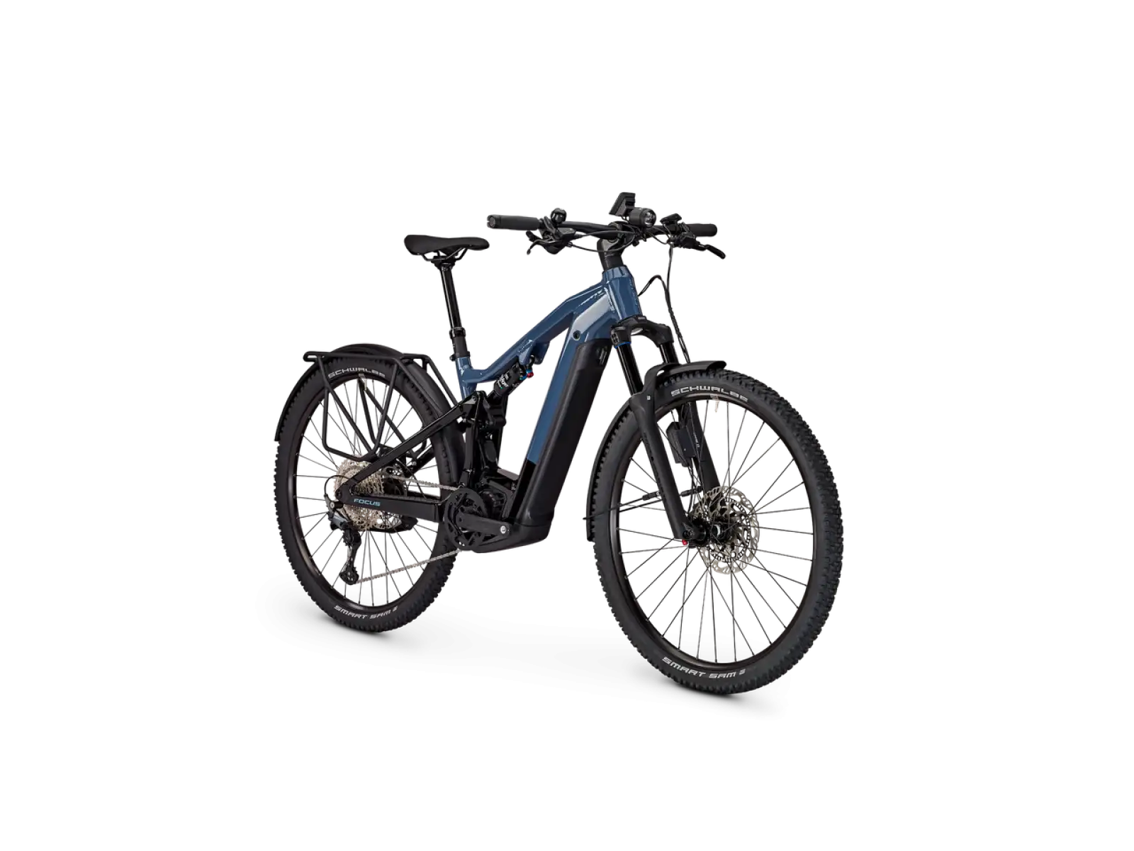 Focus Thron2 6.9 EQP ABS DI mountain e-bike Stoneblue Glossy / Magicblack Glossy