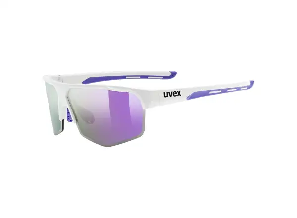 Uvex Axos Set glasses White Matt/Mirror Purple