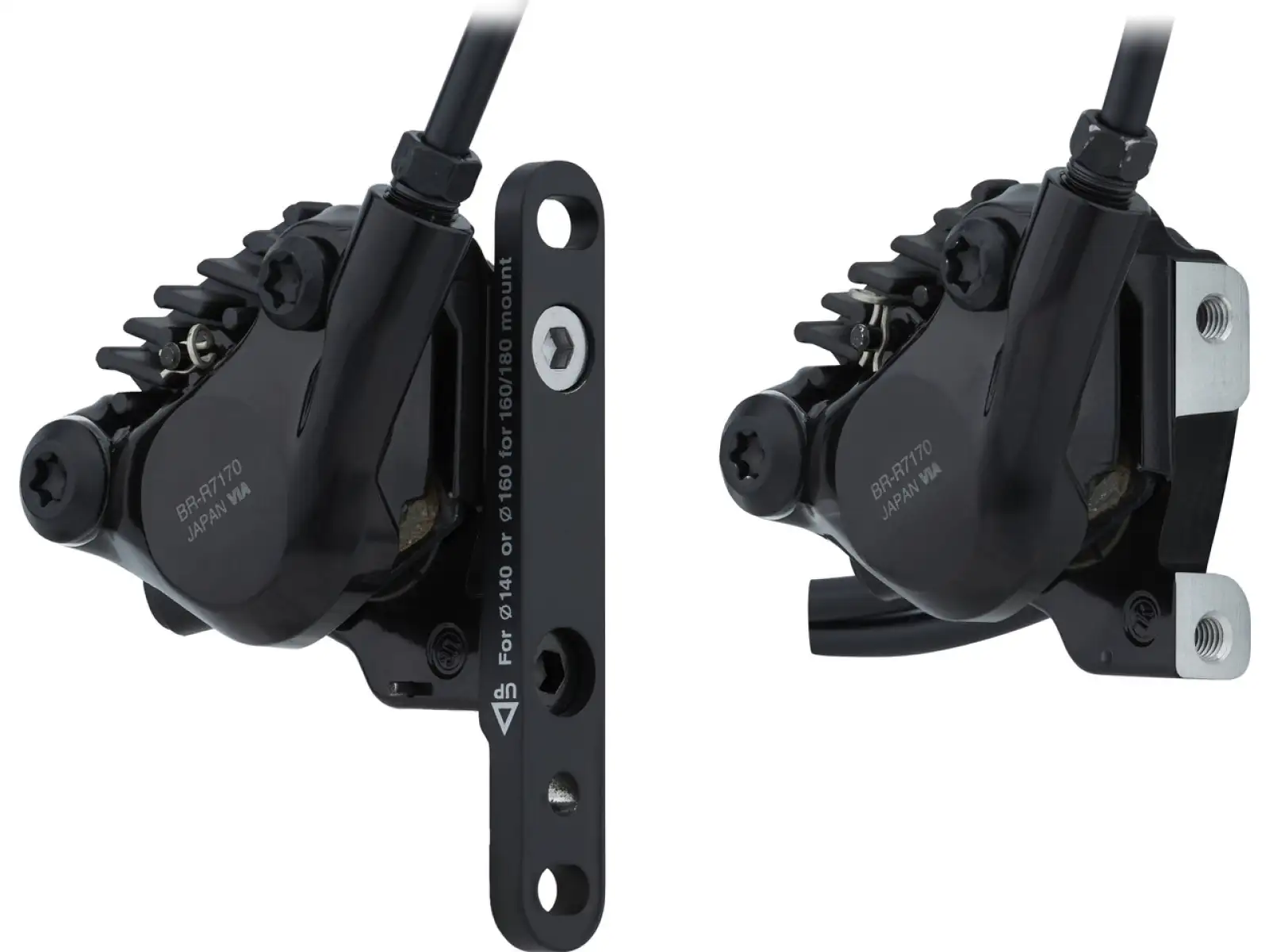 Shimano 105 Di2 BR-R7170 + ST-R7170 disc brake set front + rear, J-kit, polymer