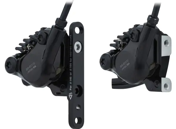 Shimano 105 Di2 BR-R7170 + ST-R7170 disc brake set front + rear, J-kit, polymer