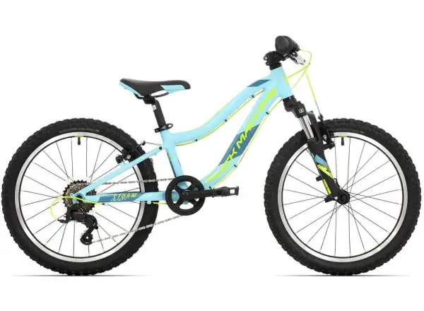 Rock Machine Storm 20 VB children's bike gloss neon cyan/yellow/petrol