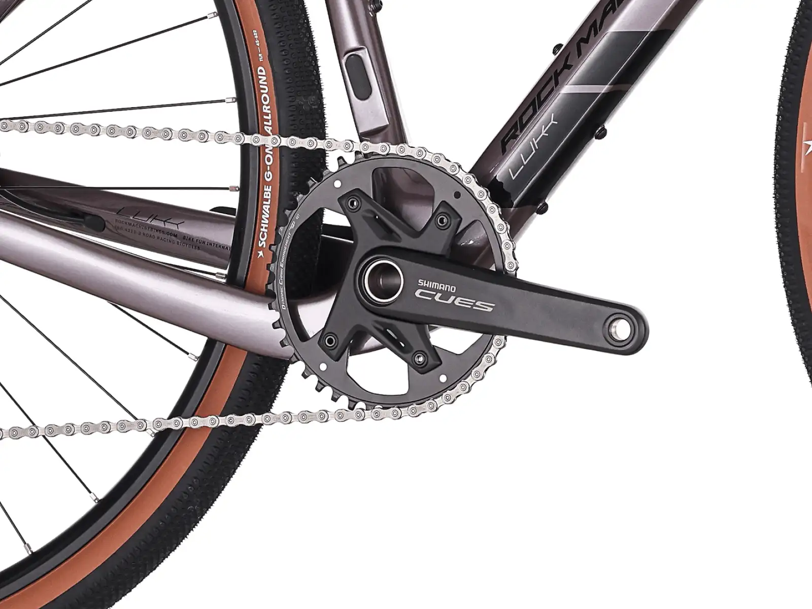 Rock Machine Lukk Cr 30 gravel bike Gloss Purple Garnet
