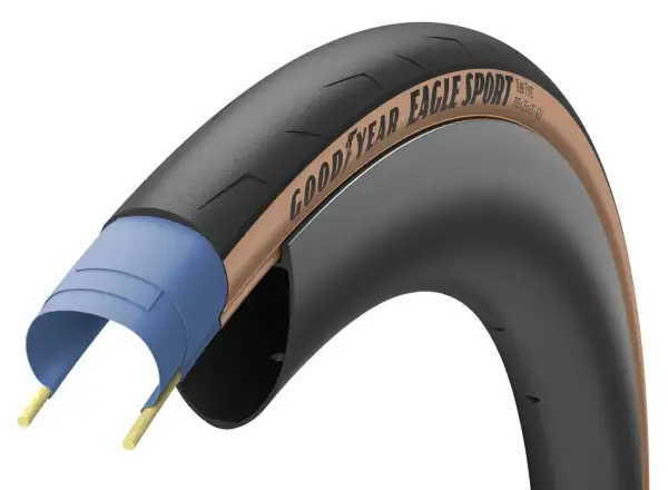 Goodyear Eagle Sport road tire kevlar Transparent