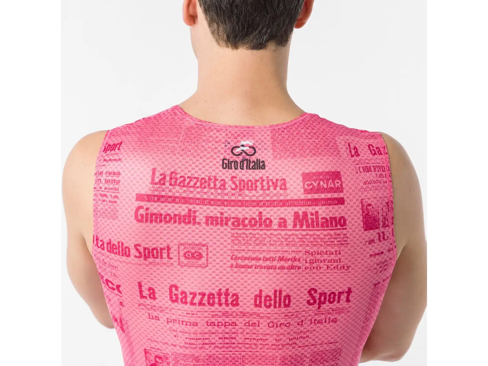 Castelli Giro Gazzetta Dello Sport men's sleeveless undershirt Rosa Giro