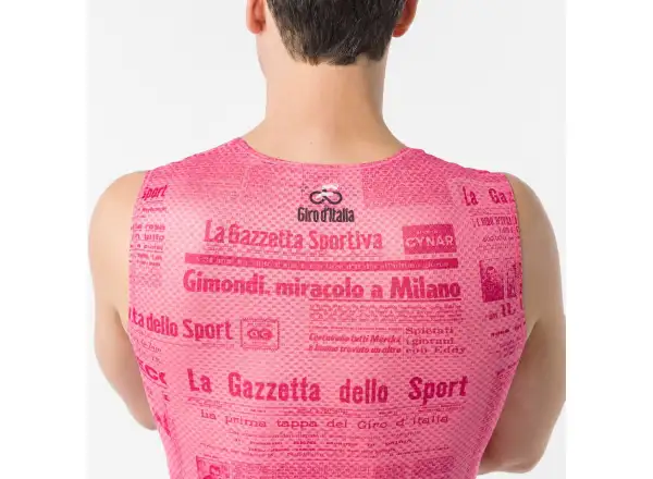 Castelli Giro Gazzetta Dello Sport men's sleeveless undershirt Rosa Giro