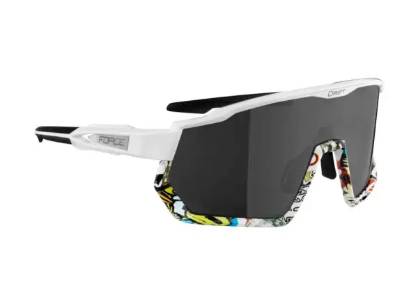 Force Drift men's glasses white/vivid/black contrast lens
