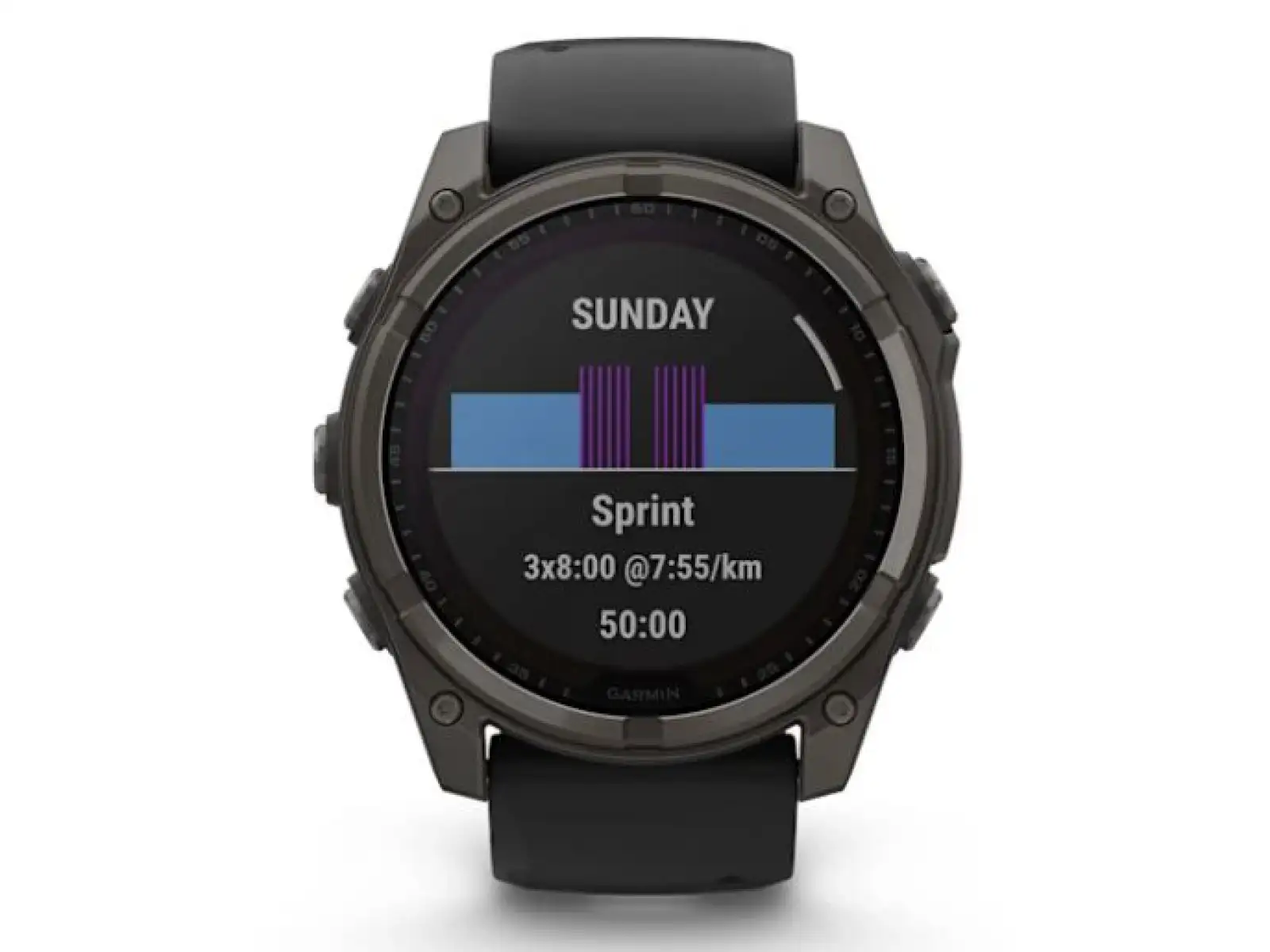 Garmin fenix 8 - 51 mm Solar Sapphire smart watch Carbon DLC Titanium Black/Pebble Gray