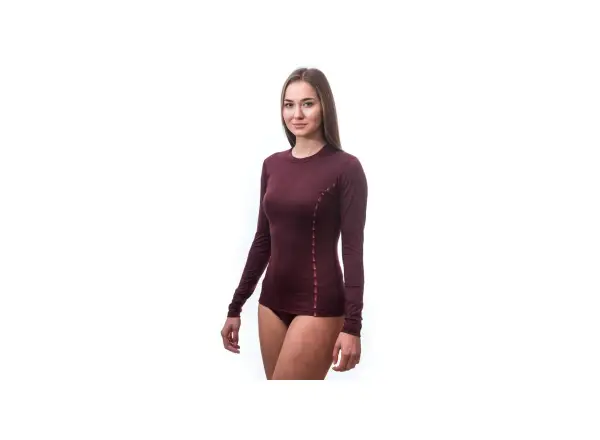 Sensor Merino Air women's T-shirt long sleeve Port Red