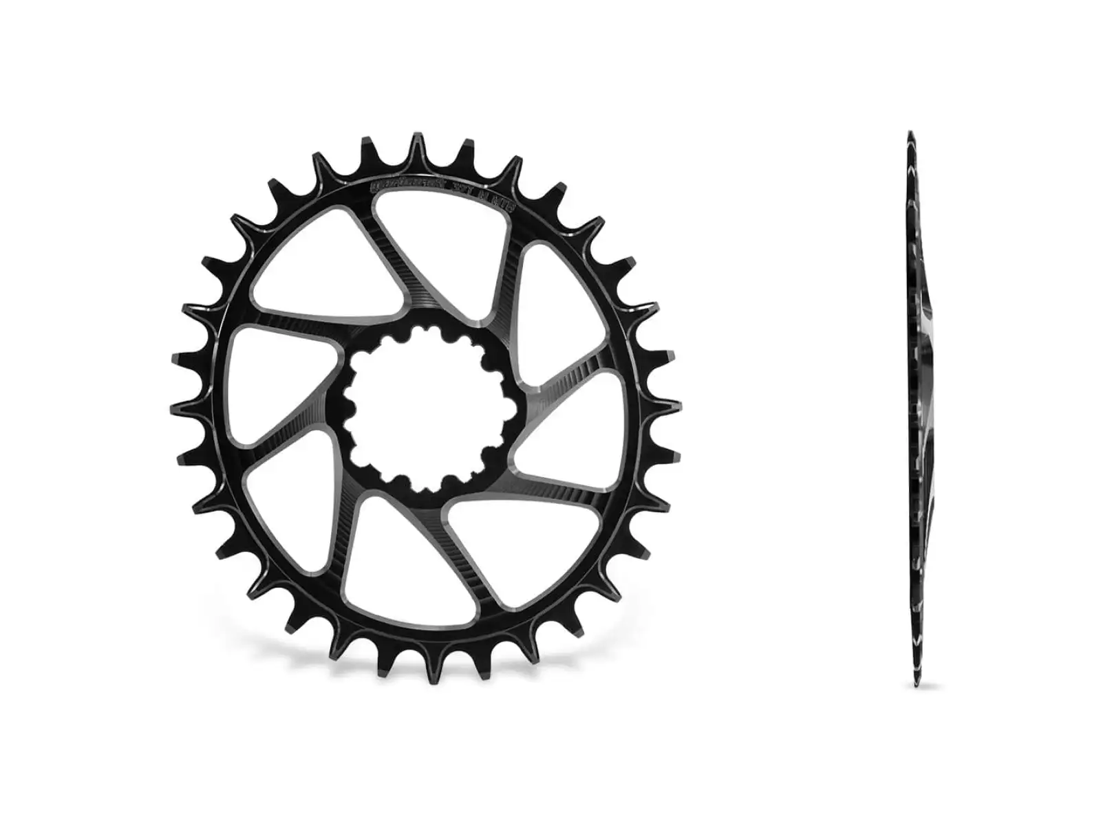 Garbaruk Oval MTB chainring Sram Boost Black 32t