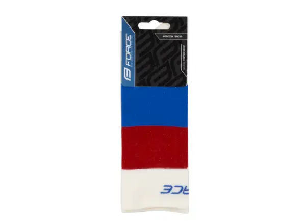 Force Rainbow cycling socks cream/blue/red