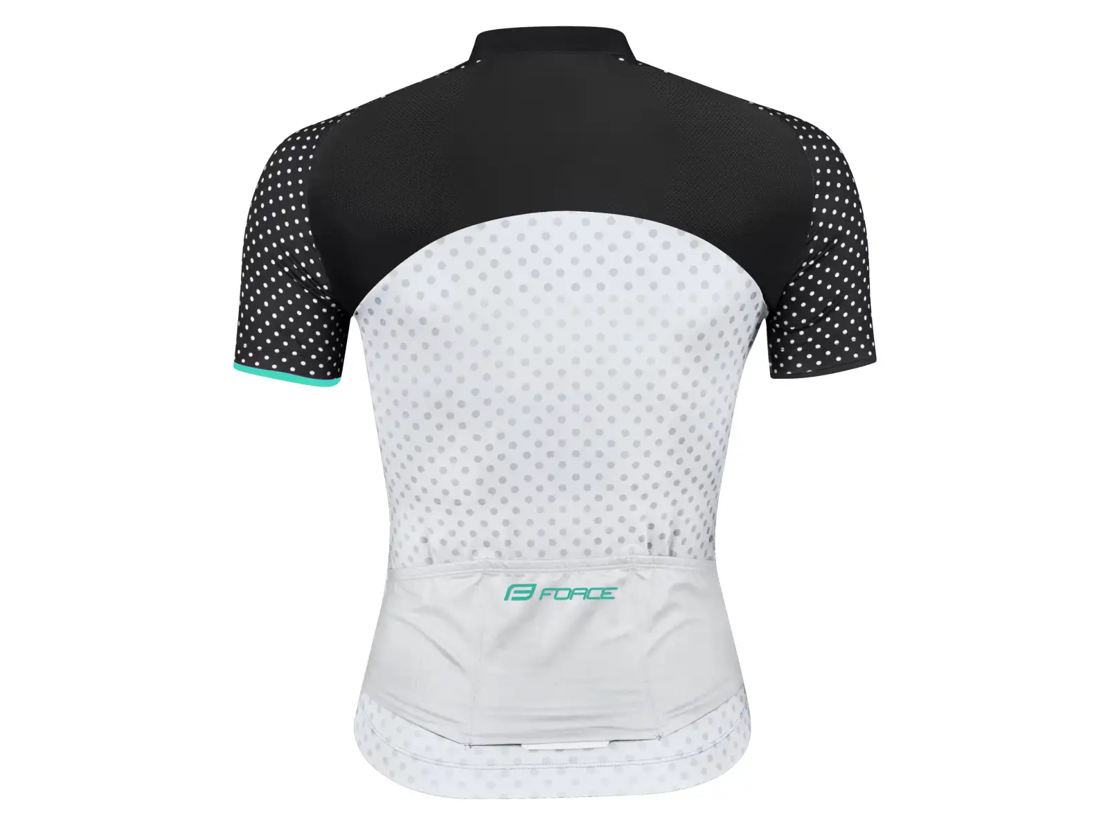 Force Points women's jersey short sleeve black/white/turquoise