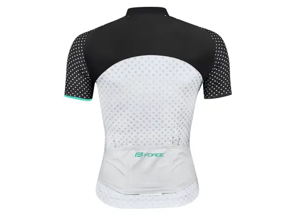Force Points women's jersey short sleeve black/white/turquoise