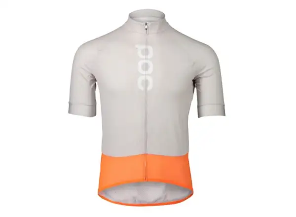 POC Essential Road Logo men's jersey Zink Orange/Granite Grey