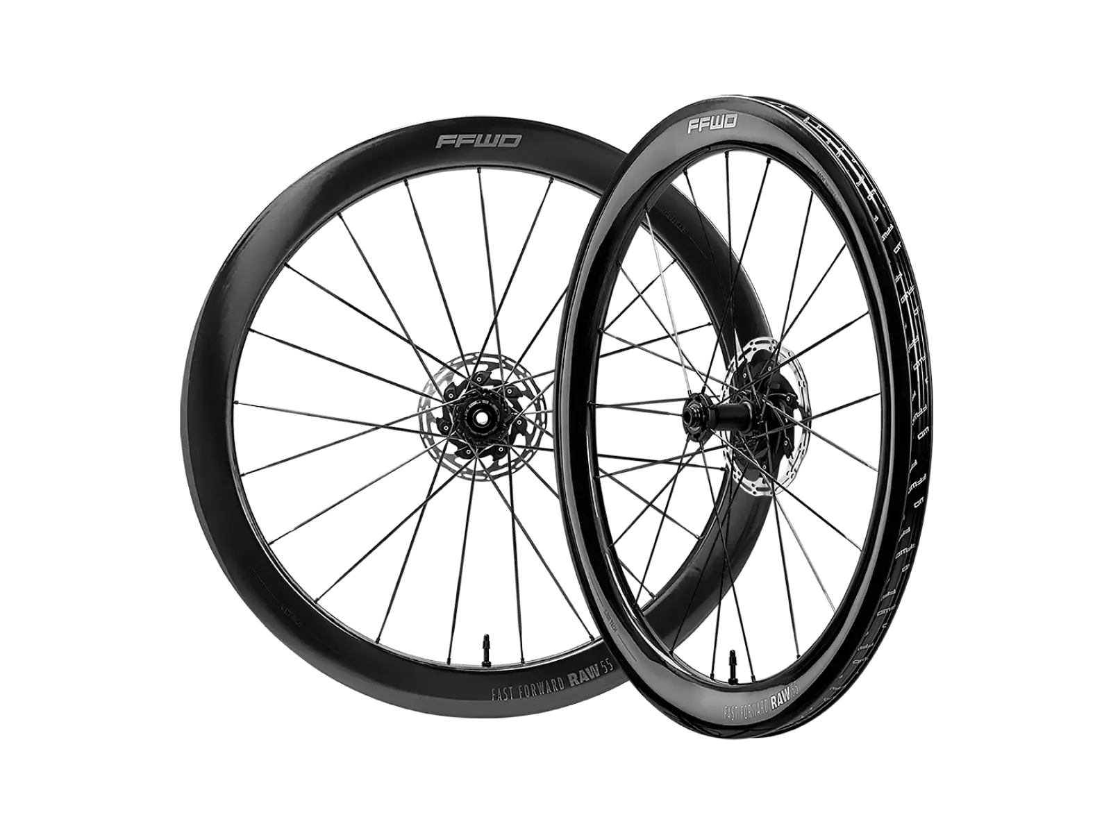 FFWD RAW CS 55 road wheelset Gloss Black