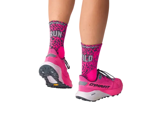 Dynafit Run Wild Crew running socks Pink Glo/0720