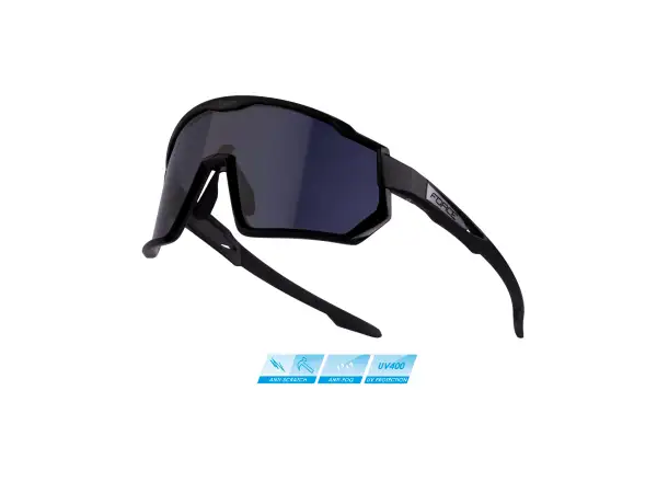 Force Drift glasses black/black mirror lenses