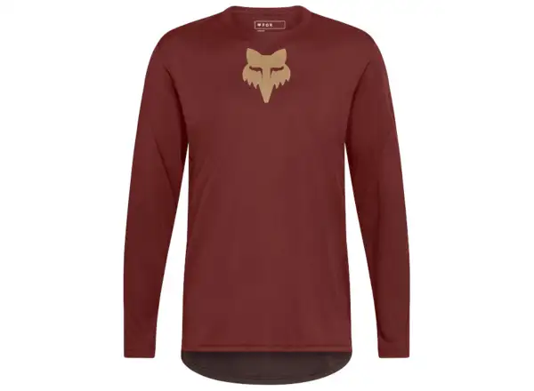 Fox Ranger Fox Head men's jersey long sleeve Rust Brown