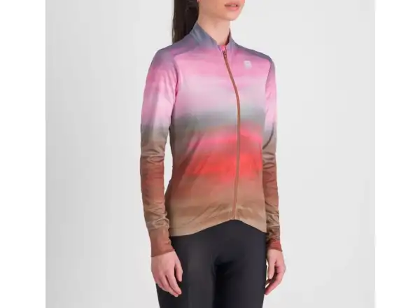Sportful Flow Supergiara Thermal women's jersey long sleeve Cayenna Red/Pink
