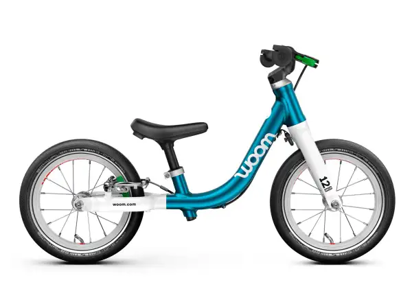 Woom GO 1 children's balance bike 12" Metallic Blue