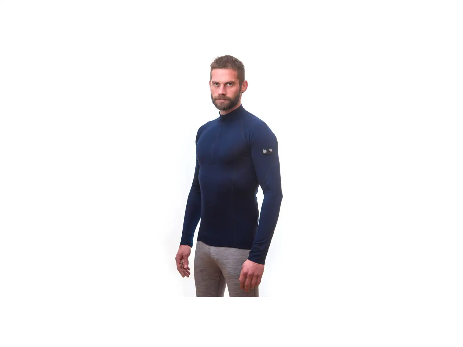 Sensor Merino Active men's long sleeve shirt Deep Blue