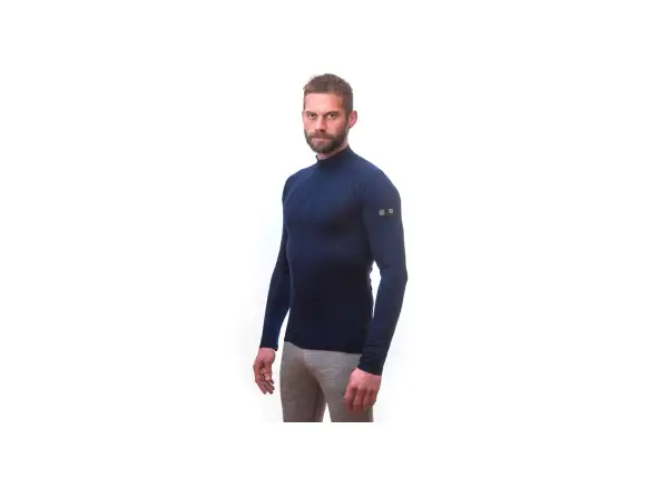 Sensor Merino Active men's long sleeve shirt Deep Blue
